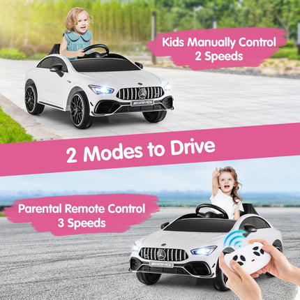 Costzon Ride on Car, 12V Licensed Mercedes-Benz Kids’ Electric Vehicles with Parent Remote