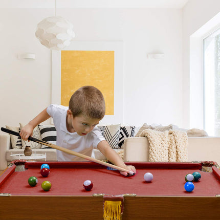 Costzon 4-Foot Billiard Table Mdf + Pvc + RedVelvet Billiards