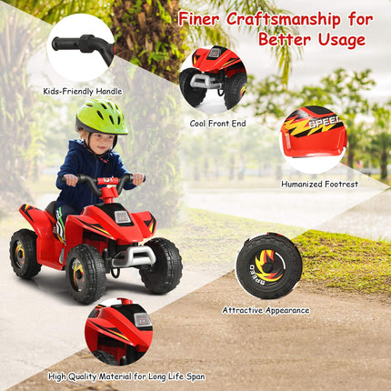 Costzon Kids ATV 6V Battery Powered Electric Quad