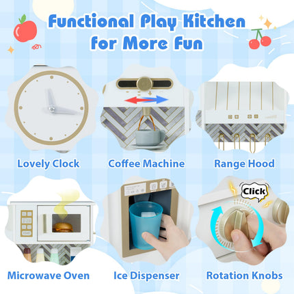 Costzon Toddler Pretend Cooking Playset w/Stoves for Kids Aged 3+