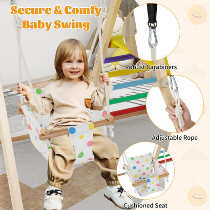 Costzon Indoor Jungle Gym Montessori Climbing Toys for Toddlers