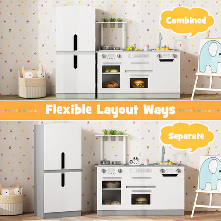 Costzon Kids Kitchen Playset Pretend Play Kitchen for Kids Ages 3+