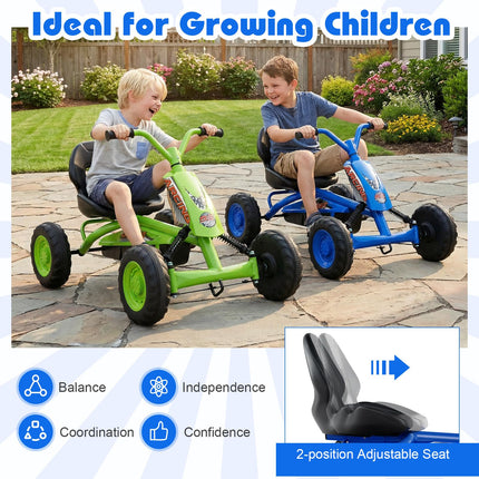 Costzon 4 Wheel Toddler Ride On Pedal Car Adjustable Seat Outdoor Off-Road Racer