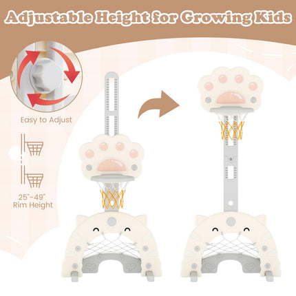 Costzon Kids Basketball Hoop Toddler Sports Activity Center with Adjustable Height Levels