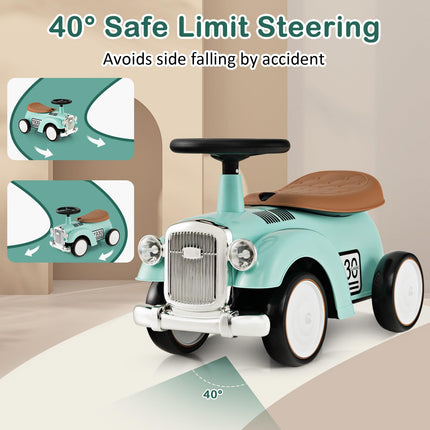 Costzon Ride On Push Car for Toddlers, Classic Kids Ride On Car Foot-to-Floor Sliding Car with Steering Wheel