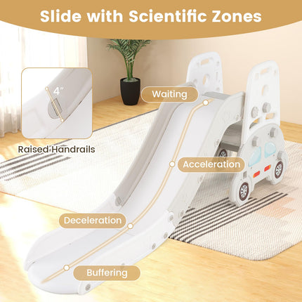 5 in 1 Convertible Toddler Slide Set Easel for Kids