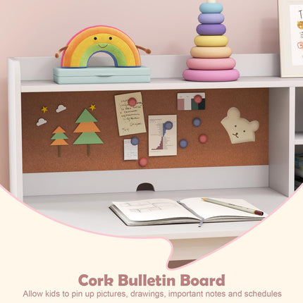 Costzon Kids Desk and Chair Set Study Table Computer Workstation