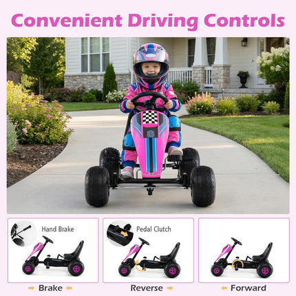 Costzon 4 Wheel Pedal Go Kart