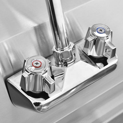 Costzon Stainless Steel Kitchen Sink Wall Mounted Commercial Washing Basin Bowl