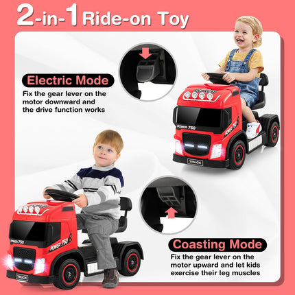 Costzon Ride on Car, 6V Battery Powered Kids Car to Drive with Height Adjustable Seat