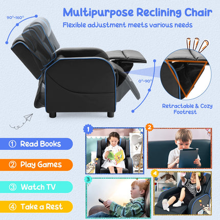Kids Recliner, Gaming Recliner Chair  -  Costzon