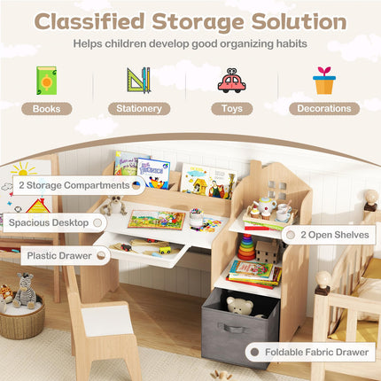 Costzon Kids Desk and Chair Set