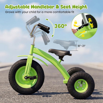 Costzon 15-Inch Front Wheel Trike with Carbon Steel Frame