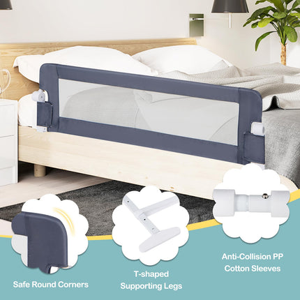 Swing Down Safety Bed Guard for Convertible Crib