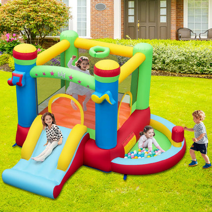 BOUNTECH Inflatable Bounce House with Ball Pit, Music Castle