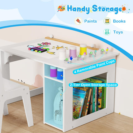 Costzon Kids Art Table and Chair Set