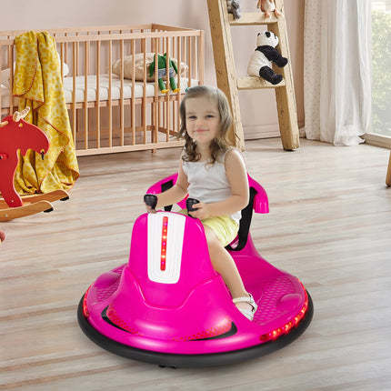 Costzon 12V Kids Ride On Bumper Car, Electric Bumper Car