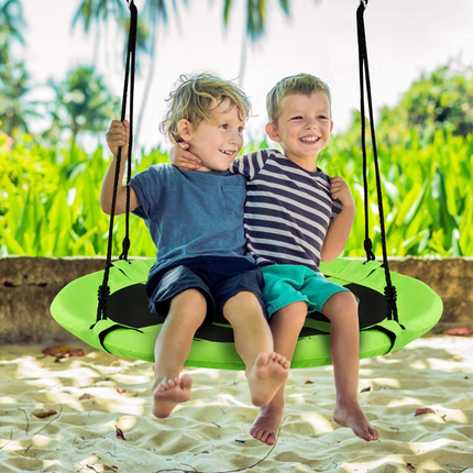 Costzon Tree Swing, 40 Inch Saucer Swing for Kids Outdoor, Flying Swing for Backyard