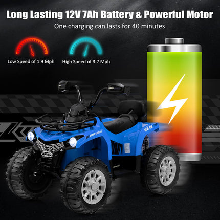 Costzon Kids ATV 12V Battery Powered Electric Vehicle w/Music