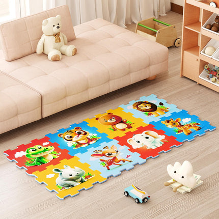 Costzon 8-Piece Educational Animal Interlocking Baby Play Mat