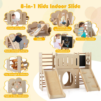 Costzon 8-in-1 Indoor Playground Jungle Gym
