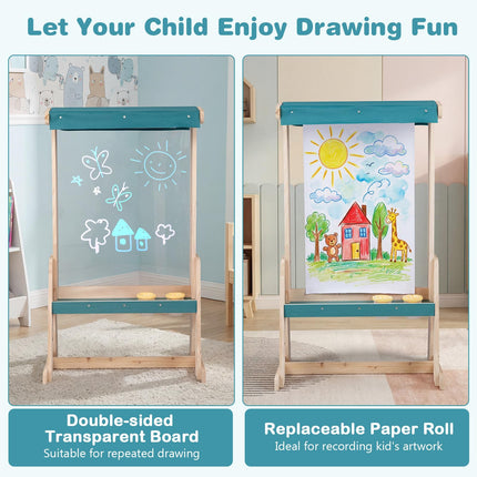 Costzon Easel for Kids Indoor Outdoor Art Toddler Easel