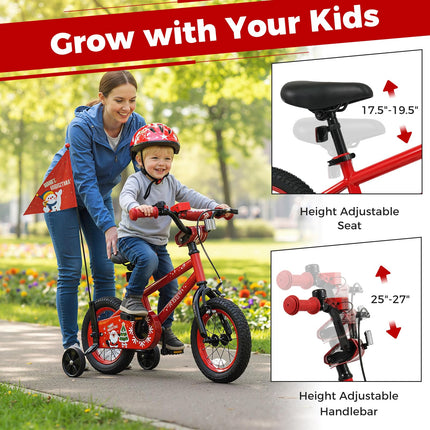 BABY JOY Kids Bike Christmas Music Bicycle 12 14 16 18 Inches for 3-8 Years