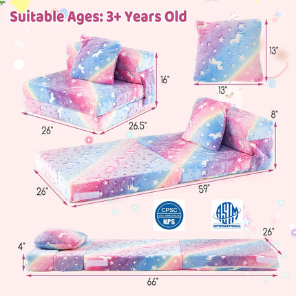 Costzon Folding Sofa Bed for Kids