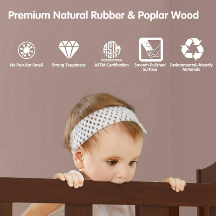 Costzon 2 in 1 Convertible Toddler Bed, Classic Wood Kids Bed, Children Bed Frame Convert to Two Chairs/Sofa/Cribs