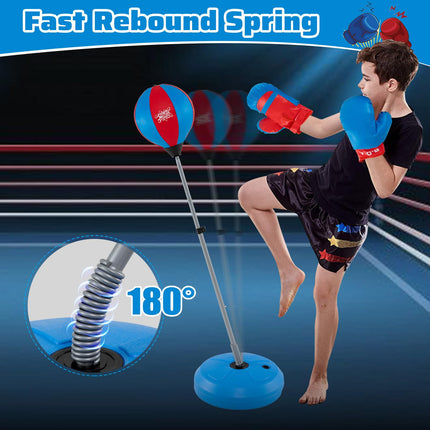 Costzon Punching Bag for Kids Boxing Bag Set Toy with Height Adjustable Stand