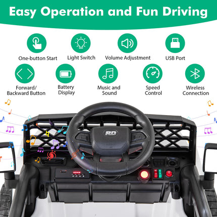 Costzon Kids Ride On Truck, 12V Battery Powered Electric Vehicles w/Remote Control