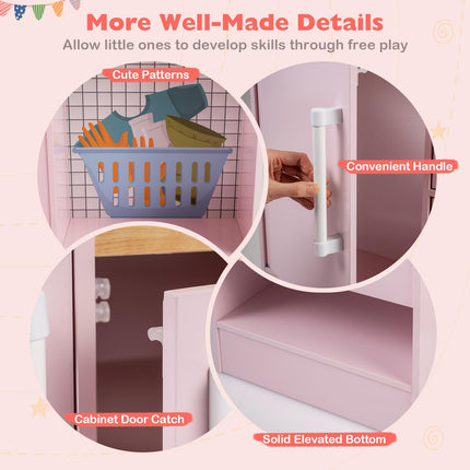 Costzon Dual-Sided Kids Kitchen Playset