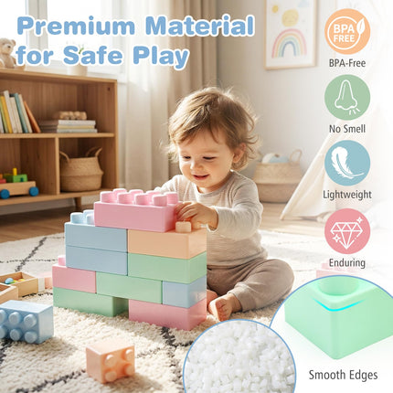 Costzon Big Building Blocks 64 PCS Montessori Creative Blocks
