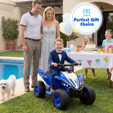 Costzon Kids ATV 12V 4-Wheeler Quad Electric Vehicle