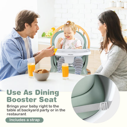 BABY JOY Baby High Chair 8 in 1 Convertible Highchair