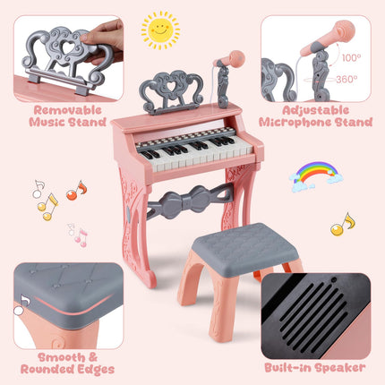Costzon Kids Piano 25 Keys Piano Keyboard for Kids