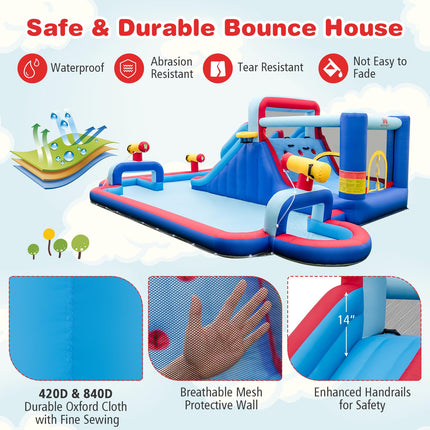 BOUNTECH Inflatable Water Slide, Waterslide Park Bounce House for Outdoor