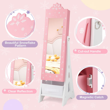 Costzon Kids Vanity & Jewelry Armoire Cabinet