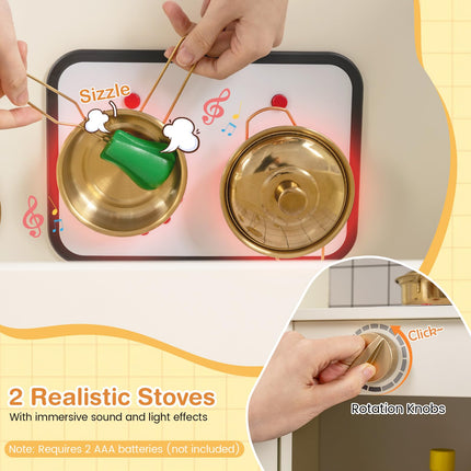 Costzon Kids Wooden Toy Kitchen Playset