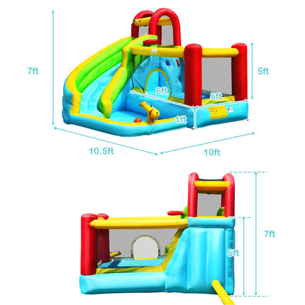 BOUNTECH Inflatable Water Slide, Bounce House Water Slide for Kids Outdoor Fun