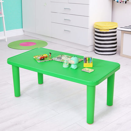 Costzon Kids Plastic Table Portable Plastic Learn and Play Table
