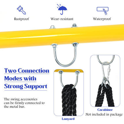 Costzon 550lbs Swing Frame Stand with 60'' Platform Swing, A-Frame Swing Sets for Backyard