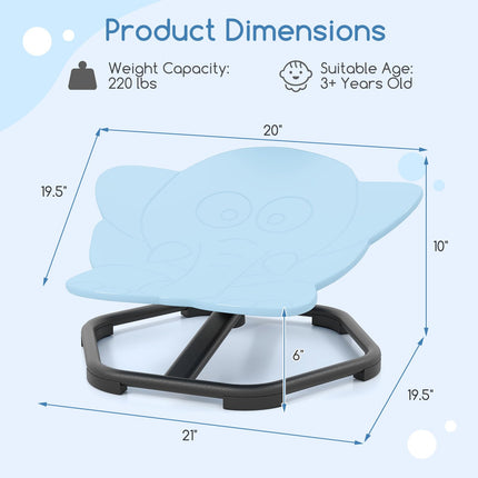 Costzon 360° Sit and Swivel Autistic Children Sensory Toy Non Slip Metal Base