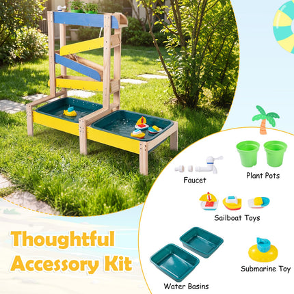 Costzon Sand and Water Table | Wooden Montessori Sensory Table