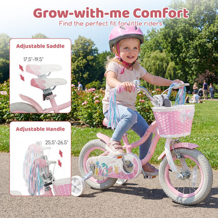 BABY JOY Kids Bike 12"  16"  Mermaid Girls Bike