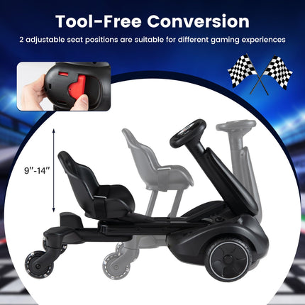 Costzon 6V Ride on Drift Car with 360-Degree Spin(with Lights)