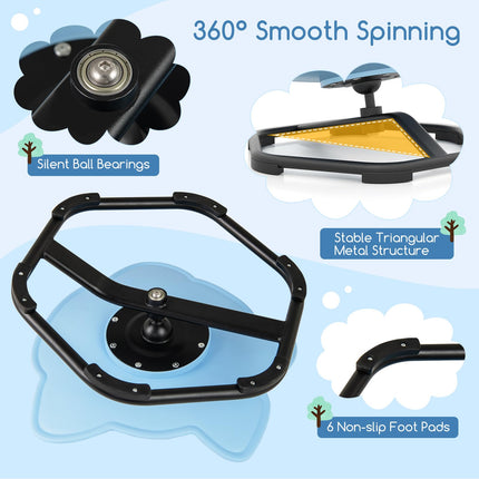 Costzon 360° Sit and Swivel Autistic Children Sensory Toy Non Slip Metal Base