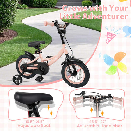 Kids Bike 12 14 16 18 Inch Toddler Bicycle with Removable Training Wheels