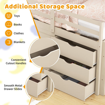 Twin Low Loft Bed - Costzon