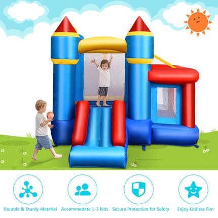 Costzon Inflatable Bounce House 5 in 1 Kids Slide Jumping Bouncer Castle